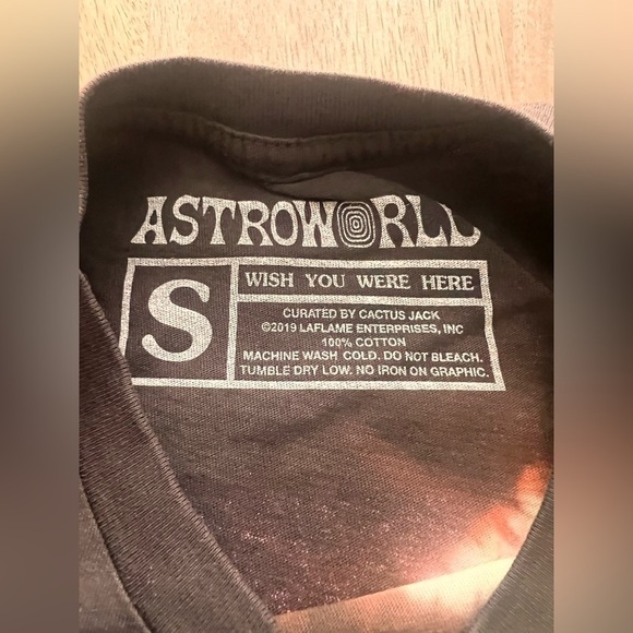 TRAVIS SCOTT CACTUS JACK ASTROWORLD FESTIVAL RUN TIE DYE T SHIRT SZ SMALL NWOT - Picture 3 of 5